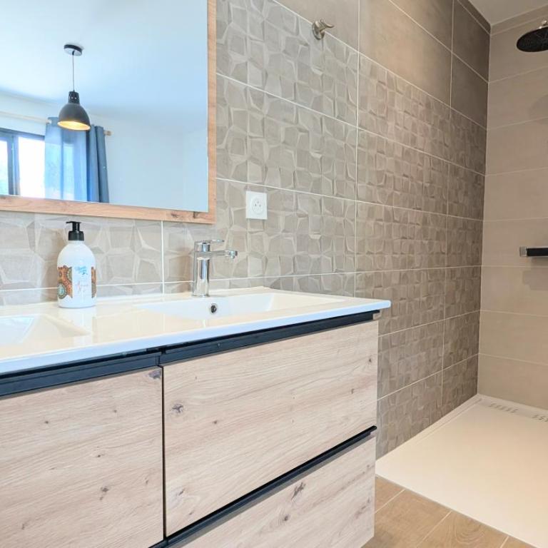 Lodge Luberon - Jacuzzi privatif illimité - À 15 min à pied centre de L'Isle-sur-la-Sorgue - 2 vélos à disposition - Clim, Parking privé, WiFi, linge et ménage inclus - Maison 1 Chambre - 27