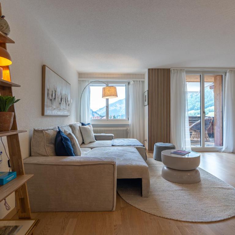 Schöne Dachwohnung im Zentrum von Leukerbad - Apartment mit 2 Schlafzimmern - 1