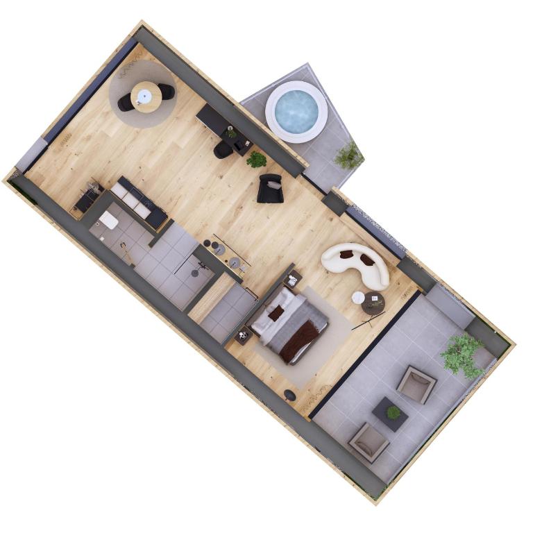 Cubea - Chalet mit 1 Schlafzimmer - 7