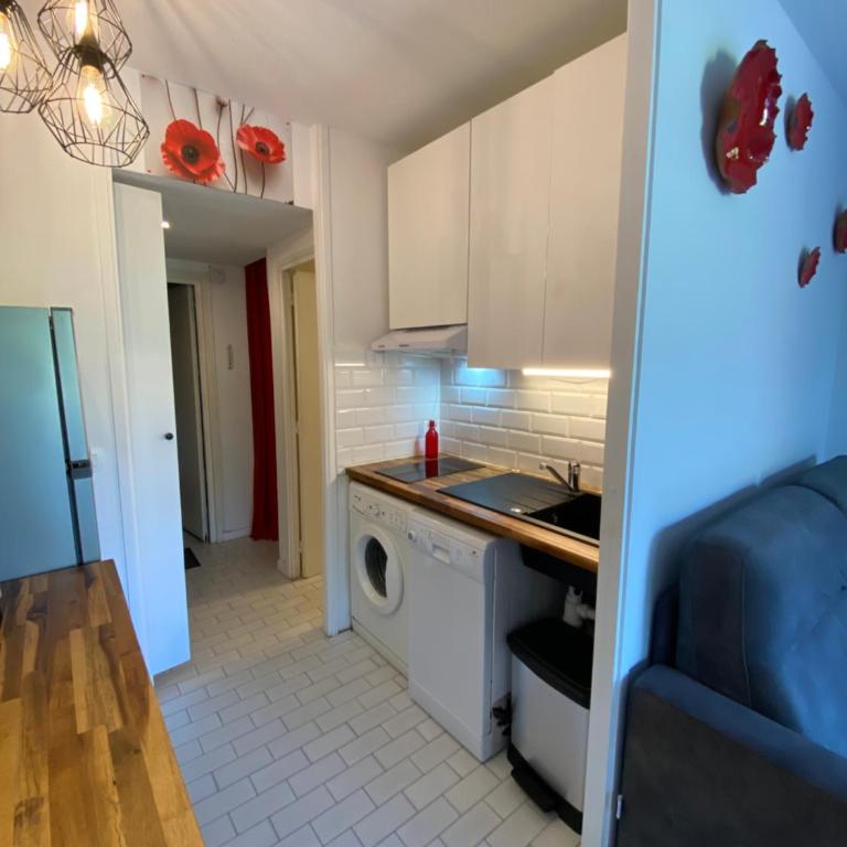La Mer et la Plage au bout du parc Appartement 4 couchages avec jardin - Appartement 1 Chambre - 56