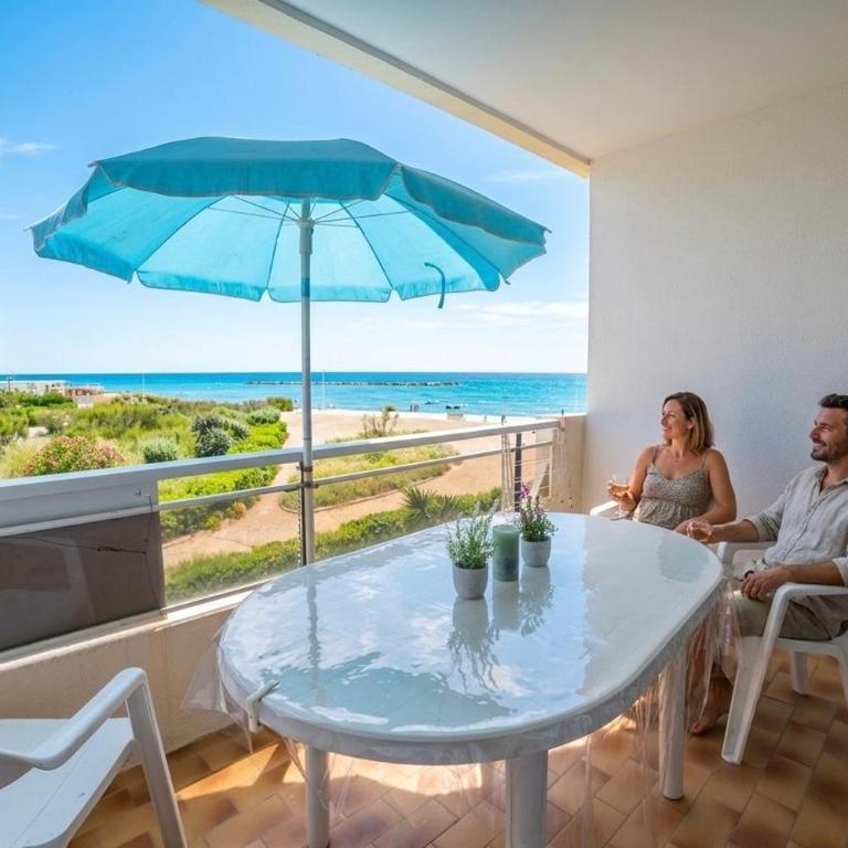 La Perle Bleue Vue sur mer-Terrasse-Parking-Plage Top ProsConciergerie Palavas-les-Flots - Appartement 1 Chambre avec Vue sur la Mer et Terrasse - 1