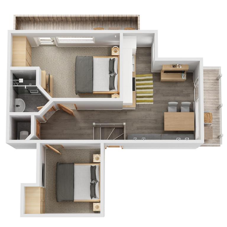 Appartement Schaubensteiner - Apartment mit 2 Schlafzimmern - 14