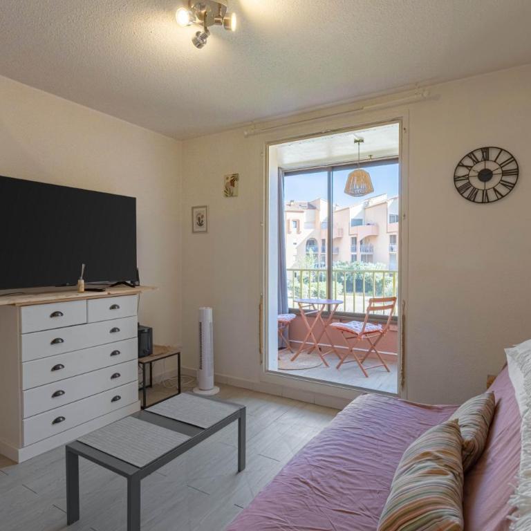 Appart 50 m de la plage au Barcarès - Appartement 1 Chambre Supérieur avec Balcon - 13