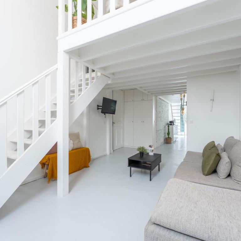 Urban White - loft lumineux avec terrasse - Studio - 7