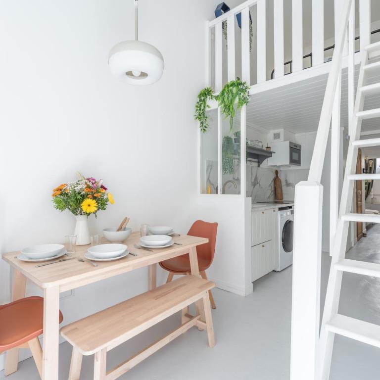 Urban White - loft lumineux avec terrasse - Studio - 9