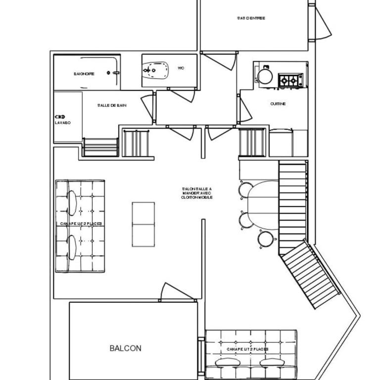 Creux de l'ours D174 - 5 personnes - Pied des pistes - Appartement - 2