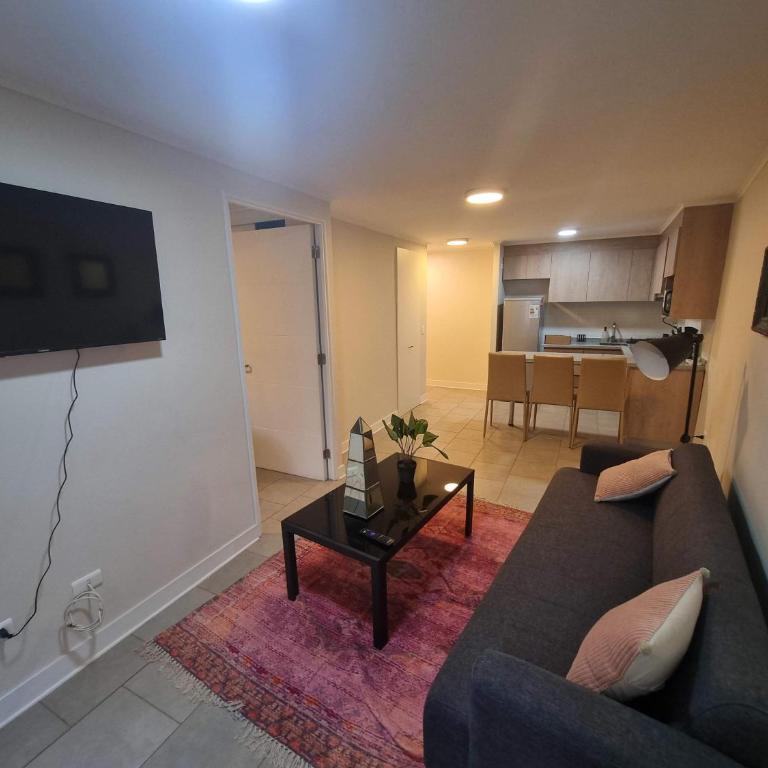 Central 1BR1BA in Santiago Balcony & Nearby Metro - Apartamento - 6