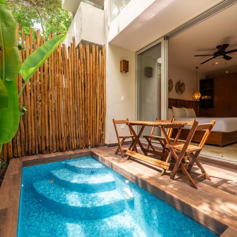NHOA 106A Lux 2BR Condo Plunge Pool in Aldea Zama - Two-Bedroom Apartment - 1