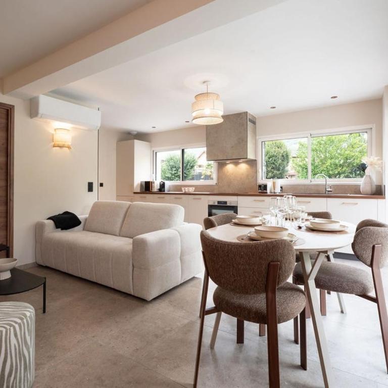 L'Entre Nous Climatisation Terrasse - Appartement 2 Chambres de Luxe avec Vue sur le Jardin - 45