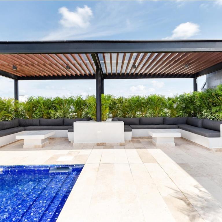 Luxury Apartment 102 wpool & gym by Puerto Cancún - Apartamento de 1 dormitorio - 5
