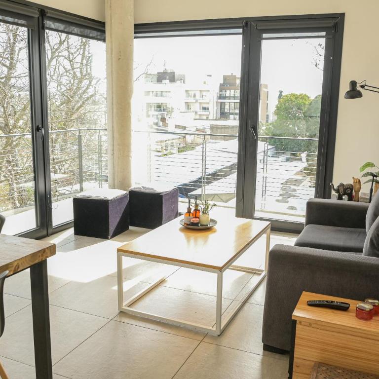 Depto premium 1 hab y balcón doble con cochera opc - One-Bedroom Apartment - 1
