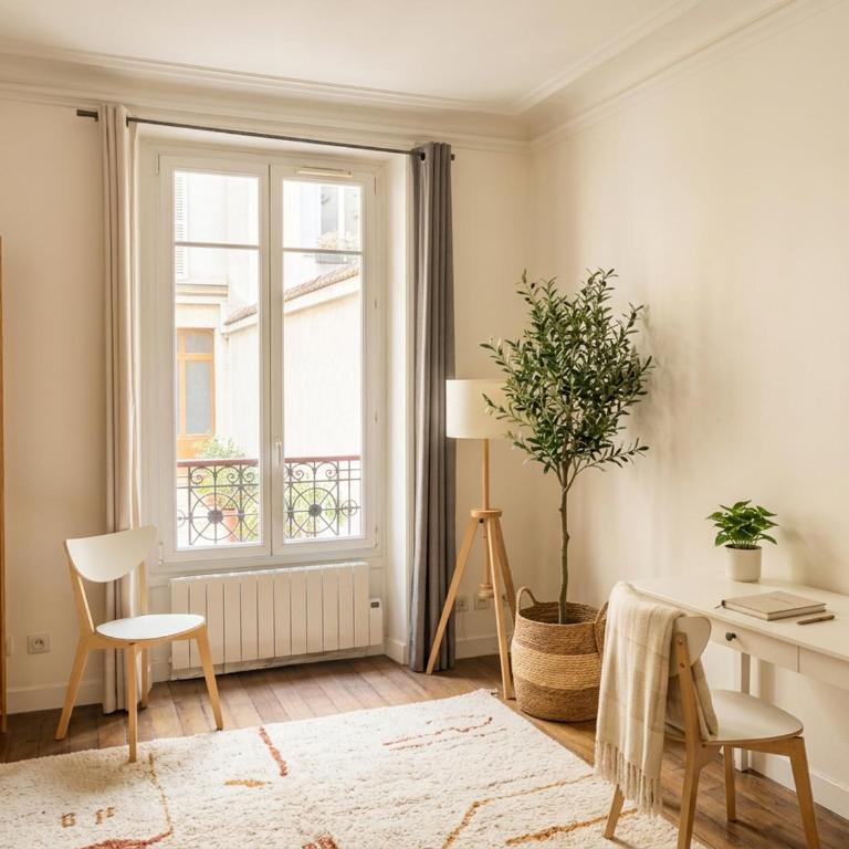 La Perle du 16eme - 2 pers - Lumineux - Cour Privative - Appartement 1 Chambre - 8