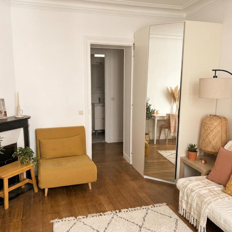 La Perle du 16eme - 2 pers - Lumineux - Cour Privative - Appartement 1 Chambre - 9
