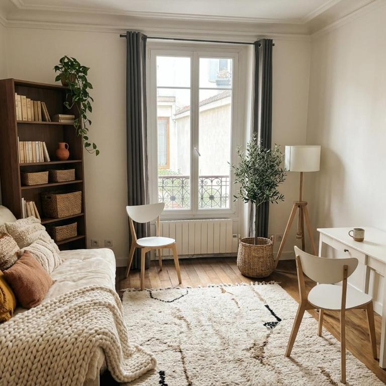 La Perle du 16eme - 2 pers - Lumineux - Cour Privative - Appartement 1 Chambre - 11