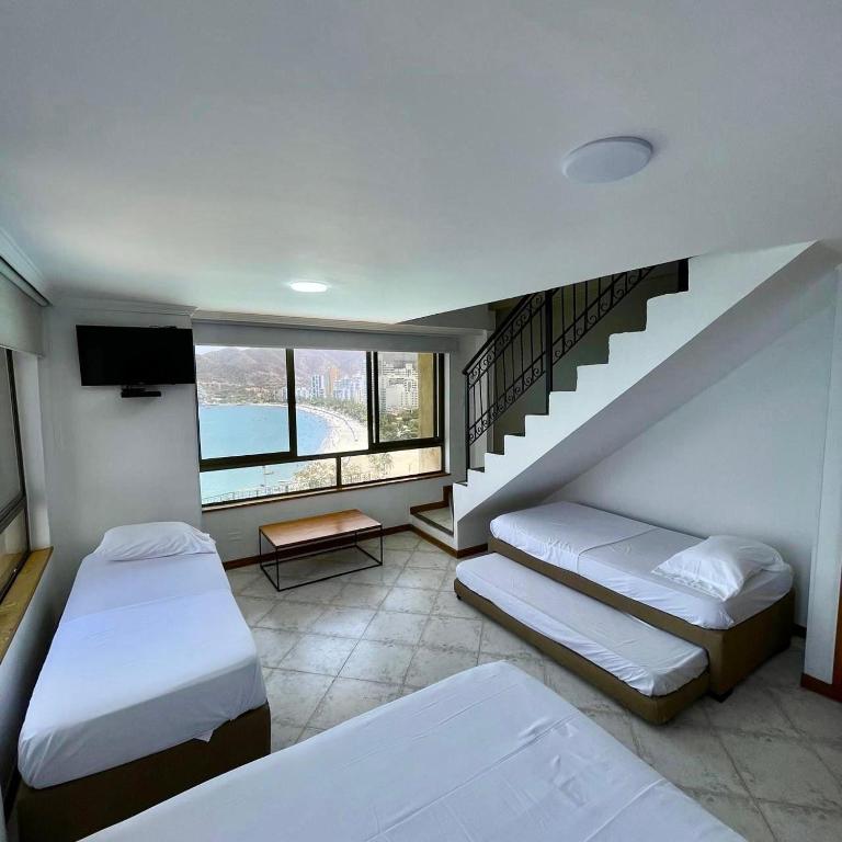 Apartamento con vista al mar playa el rodadero - Apartamento de 1 dormitorio - 2