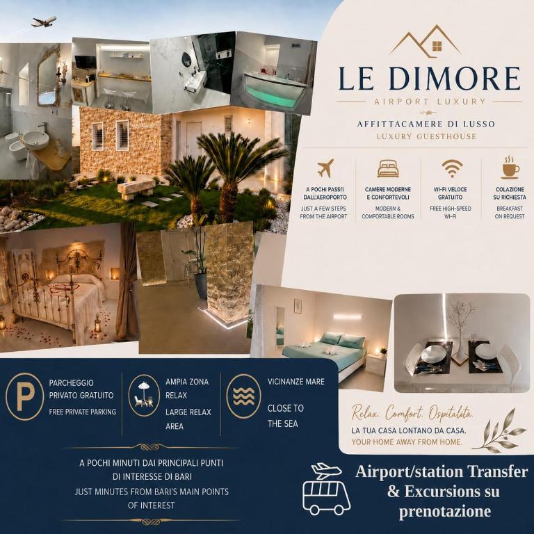 Le Dimore Airport Luxury Suite con Jacuzzi - Camera Queen con Vasca Idromassaggio - 9