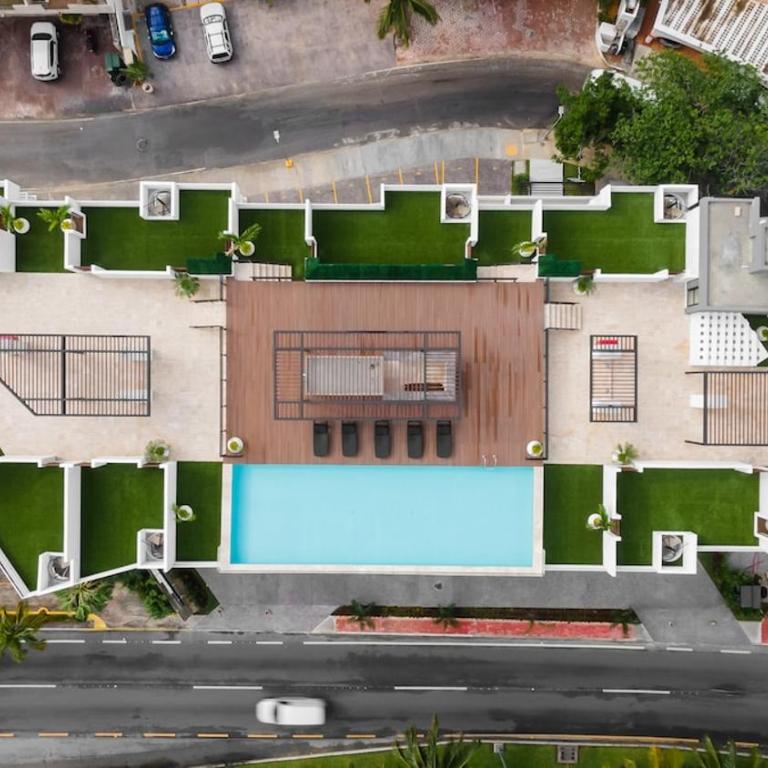 Cancun Depa Rooftop Pool & Terrace 408B - Apartamento de 1 dormitorio - 14