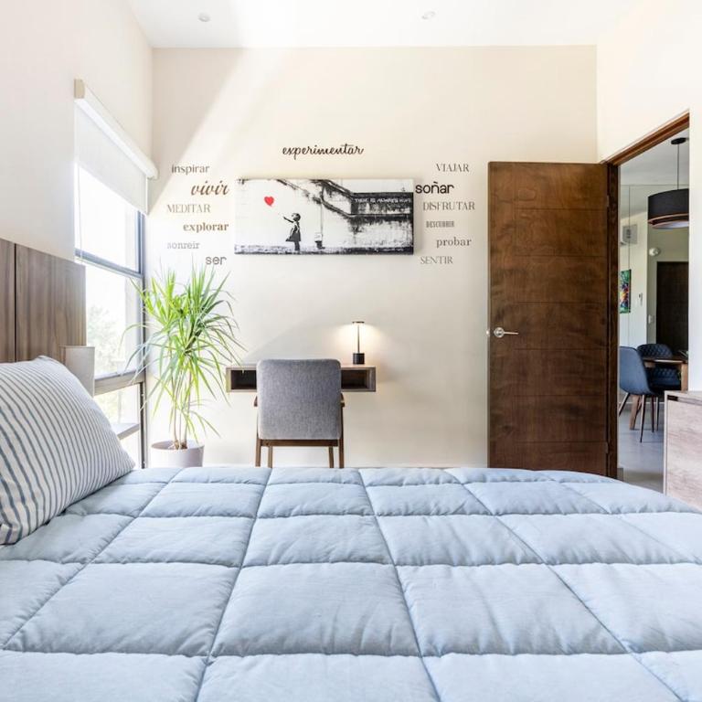 Moderno Apartamento con piscina a 20 min APTO y Cintermex - Apartamento de 2 dormitorios - 33