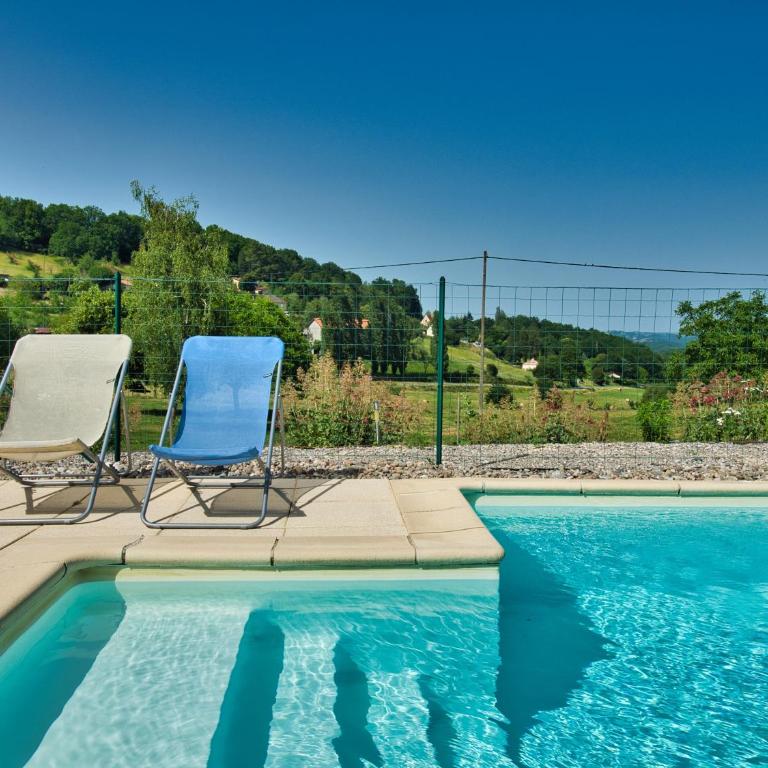 La Ferme de la Croix d'Allon - Camera Matrimoniale con Vista Giardino - 2