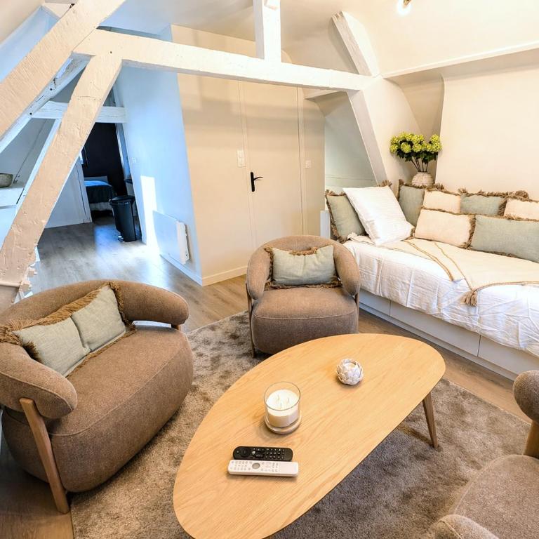 Sous les toits de Troyes pour 3 en centre historique - Apartamento de 1 dormitorio - 1