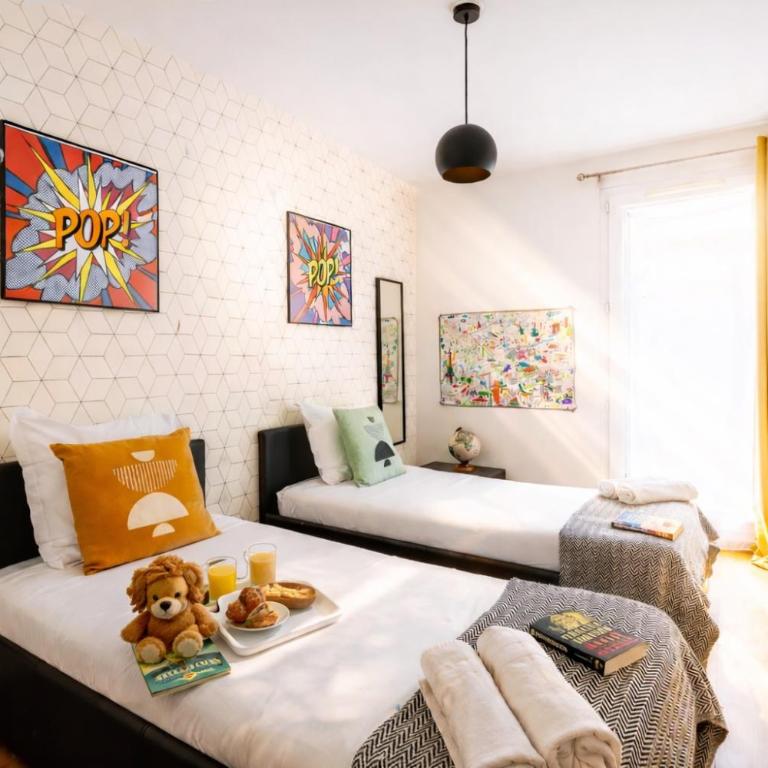 Spacious Family Apartment near Disneyland with Garden, AC and Parking - Appartement - Vue sur Jardin - 4