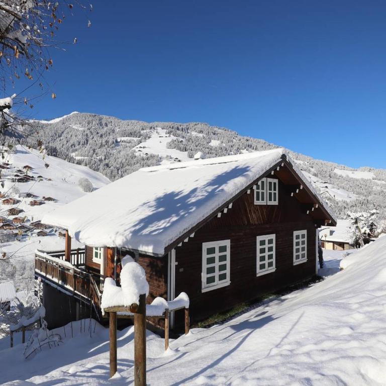 Chalet 4 chambres pour 6 pers, proche village, terrasse, skis - Chalet mit 3 Schlafzimmern - 12