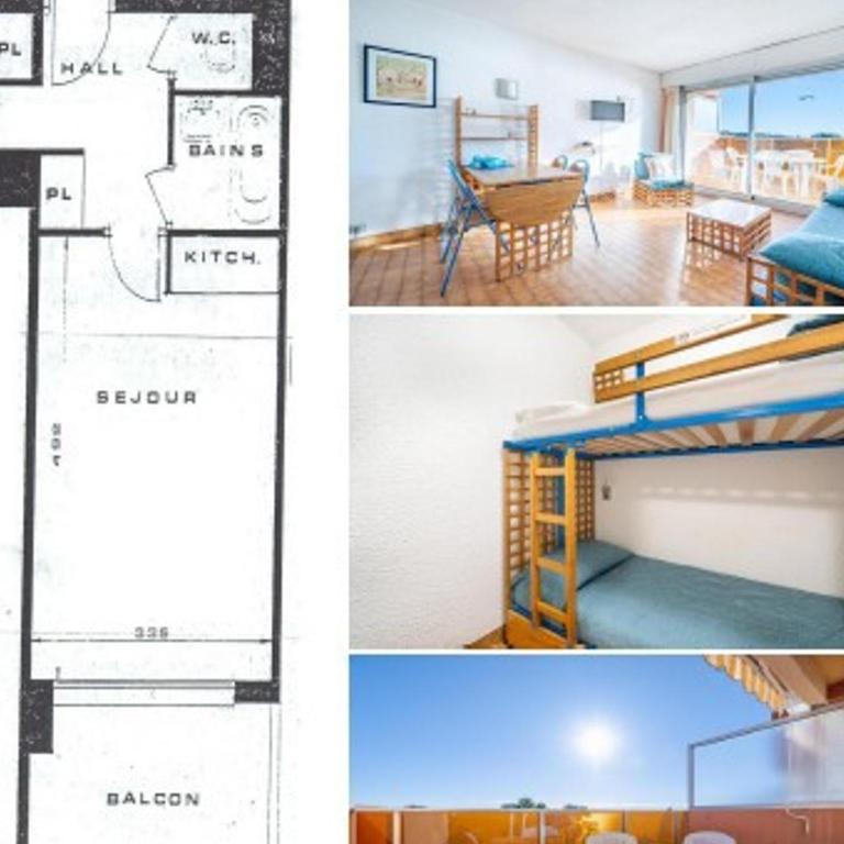 Studio 4 pers., vue mer, Wi-Fi - FR-1-827-56 - Studio - 18