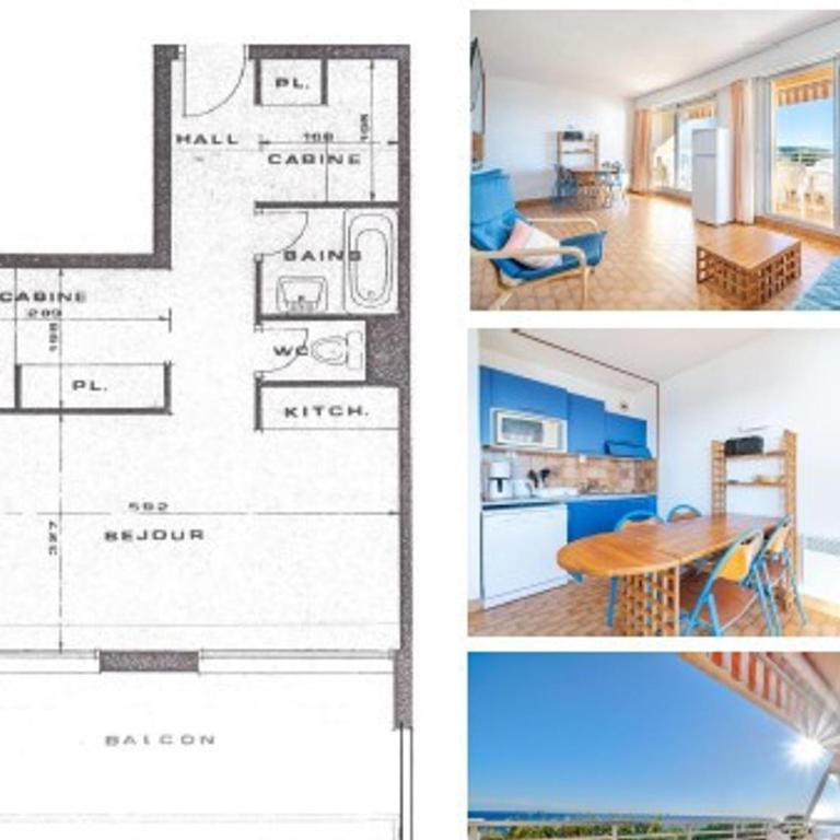 Studio pour 6 pers., vue mer, Wi-Fi - FR-1-827-41 - Studio - 19