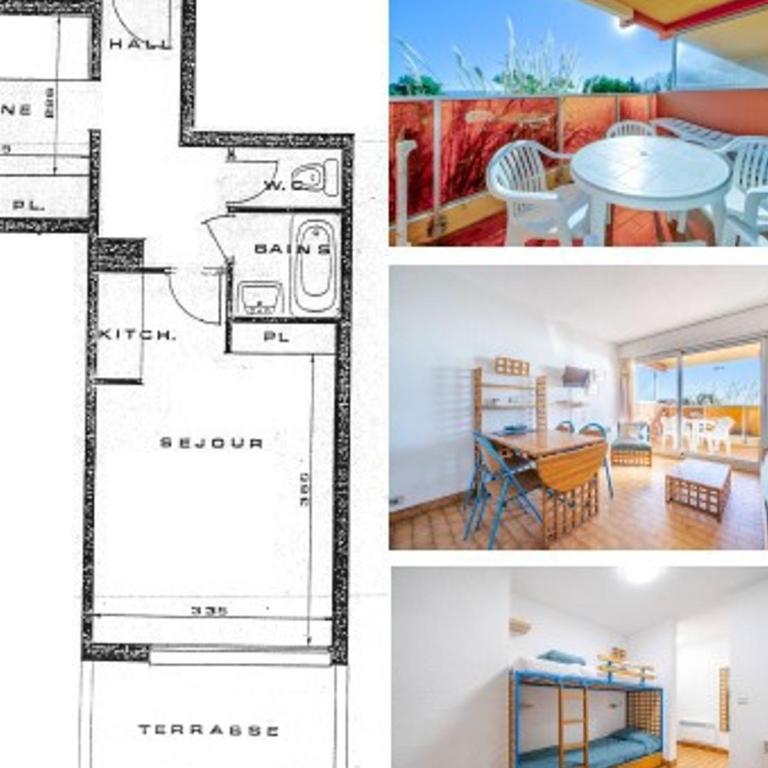 Studio confortable avec Wi-Fi, pour 4, près de la mer - FR-1-827-47 - Studio - 17
