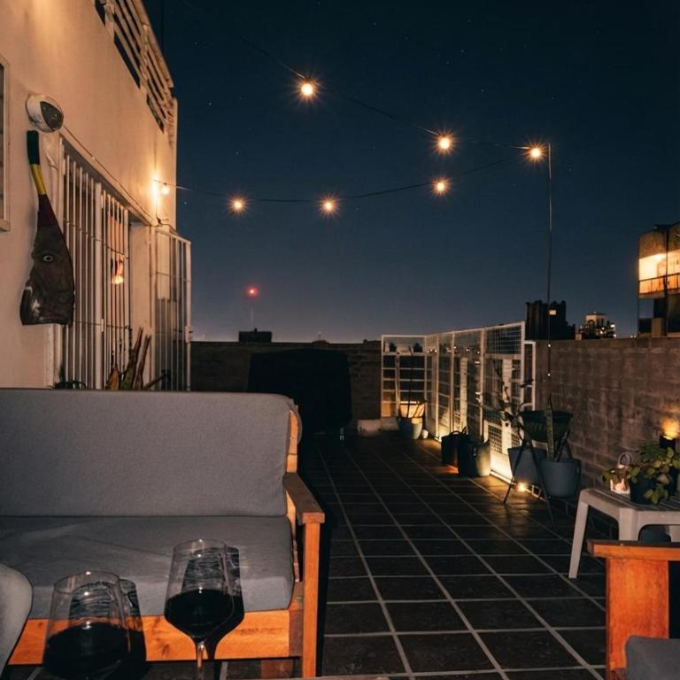 Oasis en las Alturas Depto con Terraza y Parrilla Living Exterior - Apartamento de 1 dormitorio - 2