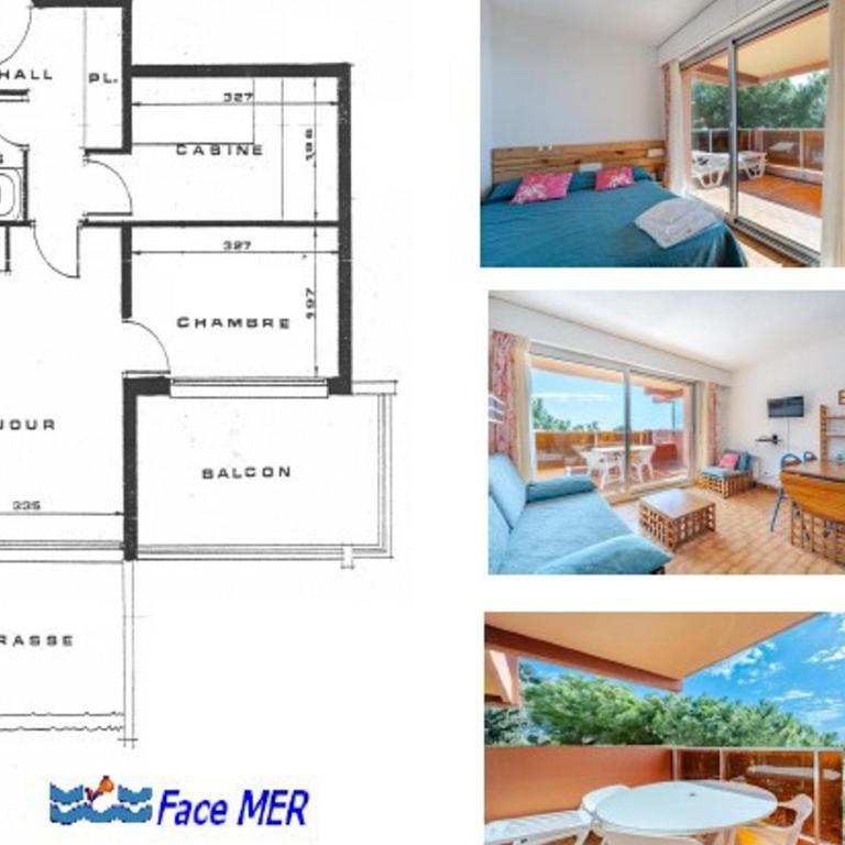 Appartement 8 personnes, terrasse, Wi-Fi, vue mer - FR-1-827-34 - Apartamento - 19