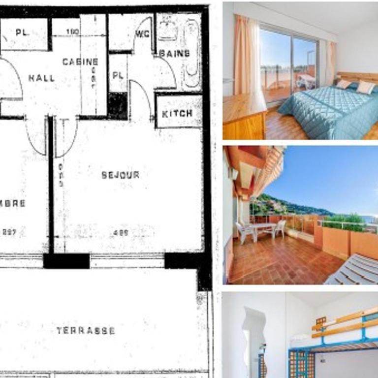 Appartement pour 6 avec Wi-Fi et vue mer à Roquebrune-Cap-Martin - FR-1-827-14 - Apartamento - 20