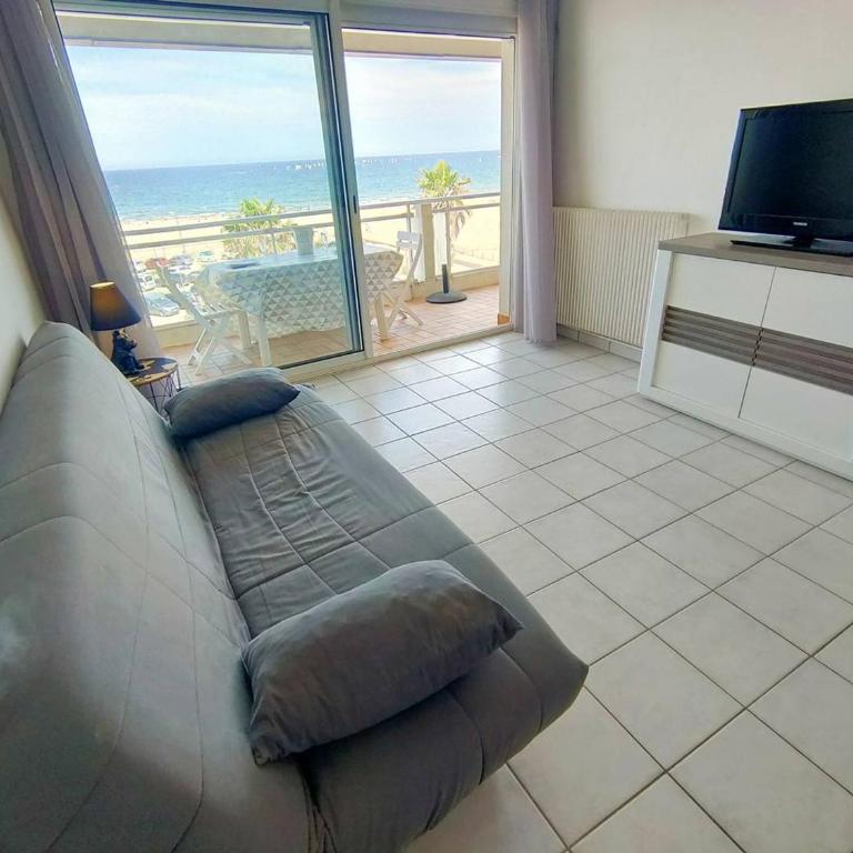 T2 rénové face mer avec balcon au Canet-Plage, 4 pers - FR-1-696-127 - Appartement - 8