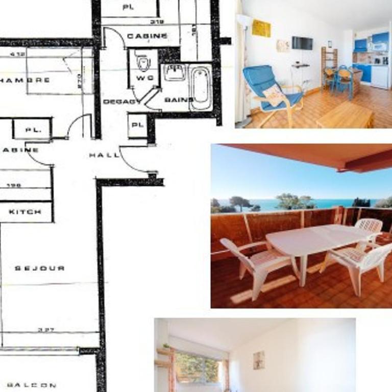 Appartement 8 personnes, vue mer, Wi-Fi illimité - FR-1-827-29 - Apartamento - 18