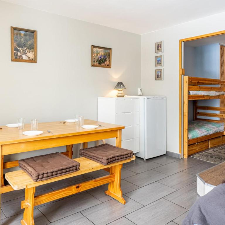 Studio moderne pour 4 pers, balcon sud, proche piste, résidence Roc Rouge - Studio - 11
