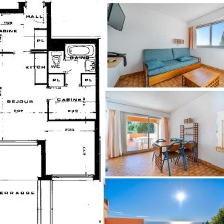 Studio 6 personnes avec Wi-Fi et vue mer à Roquebrune-Cap-Martin - FR-1-827-51 - Studio - 18