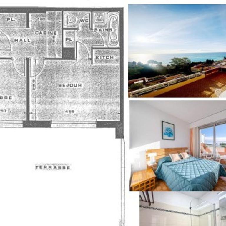 Appartement 6 personnes avec Wi-Fi, vue mer depuis terrasse - FR-1-827-48 - Apartment - 18