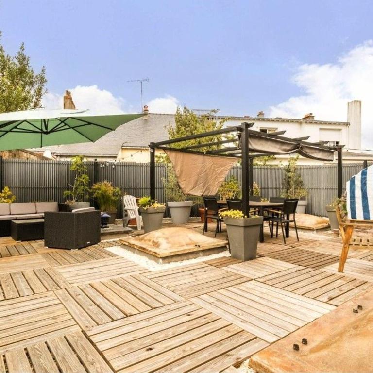 Maison de ville à St Nazaire, près du front de mer, climatisée, 3 chambres avec sdb privatives, WiFi - Maison 3 Chambres - 13