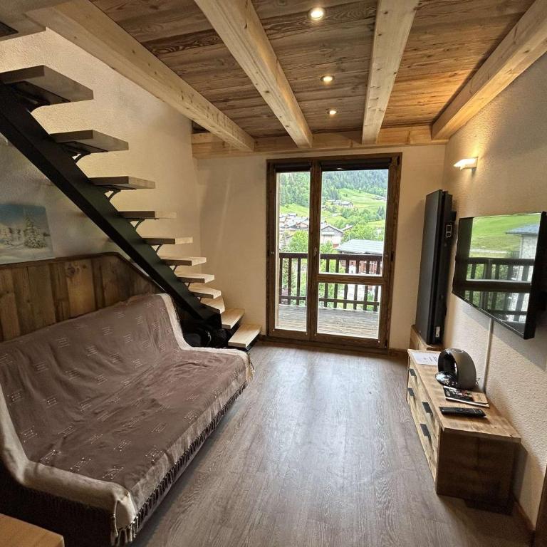 Duplex 4 pers. à Arêches-Beaufort, piscine, balcon sud, centre village - Appartement 2 Chambres - 14