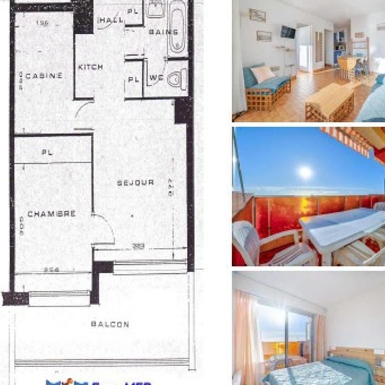 Appartement pour 8 personnes avec Wi-Fi, vue mer - FR-1-827-57 - Appartement - 18