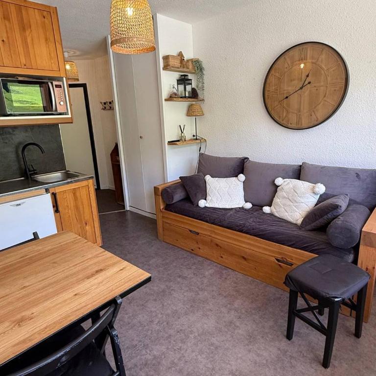 Studio cabine 24m² au pied des pistes avec balcon - Appartement 1 Chambre - 4