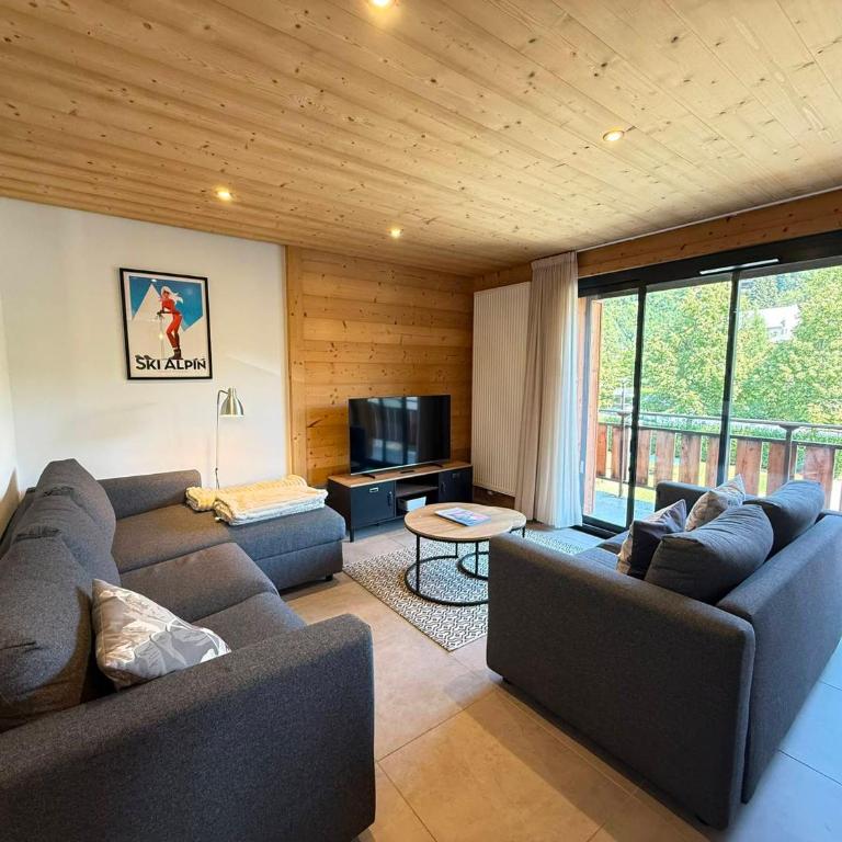 Appartement lumineux, chalet rénové, centre Les Gets, 6 pers, proche pistes, parking - FR-1-598-158 - Appartement - 4