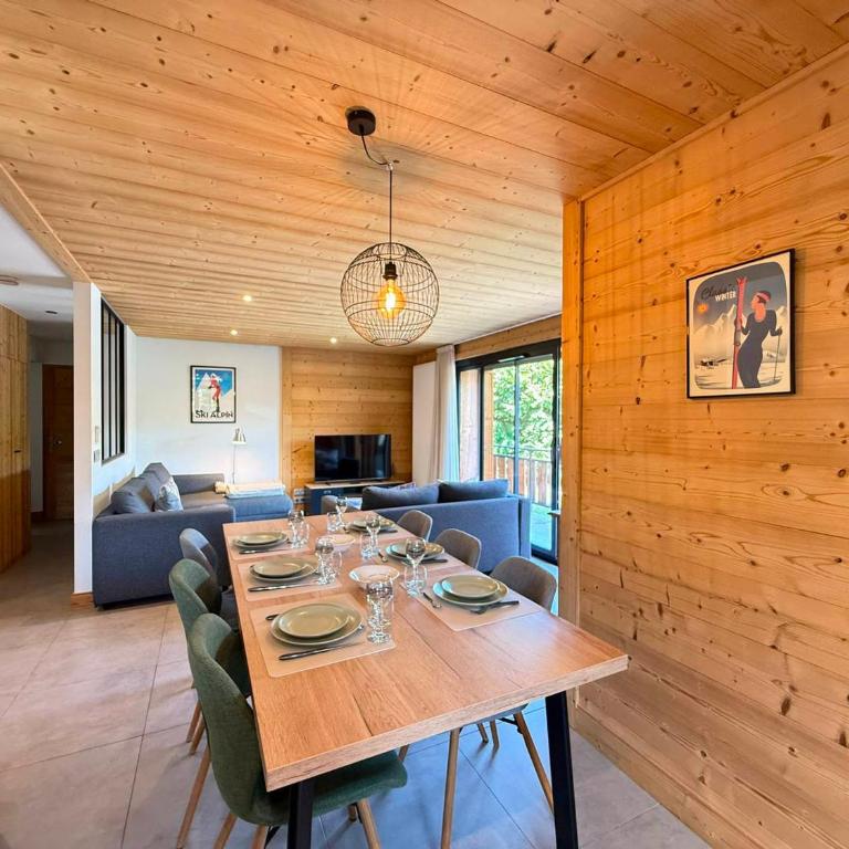 Appartement lumineux, chalet rénové, centre Les Gets, 6 pers, proche pistes, parking - FR-1-598-158 - Appartement - 9