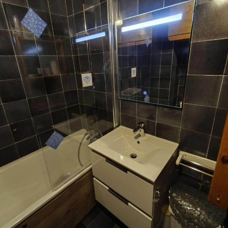 Studio 4 pers. avec lave-linge, balcon et accès direct aux pistes - Proche centre des Carroz - FR-1-572-176 - Studio - 12