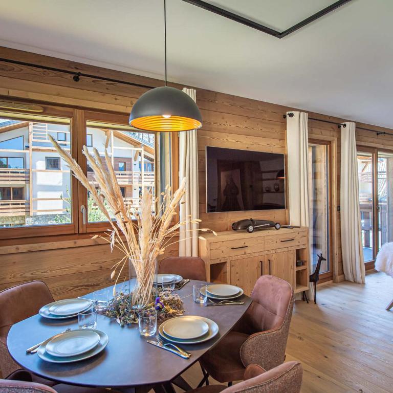 Appartement chic alpin de 100m² avec balcon et garage, proche centre Megève - FR-1-569-100 - Apartment - 9