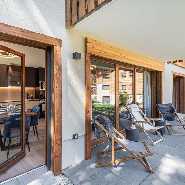 Appartement neuf, 4 personnes, terrasse, 15 min du centre de Megève - FR-1-569-96 - Apartamento - 12