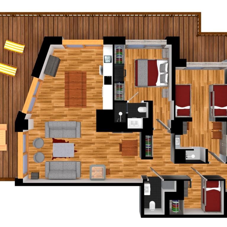 Appartement de Luxe, 3 Chambres, Proche Pistes, Sauna - FR-1-565-14 - Appartamento (8 Adulti) - 15