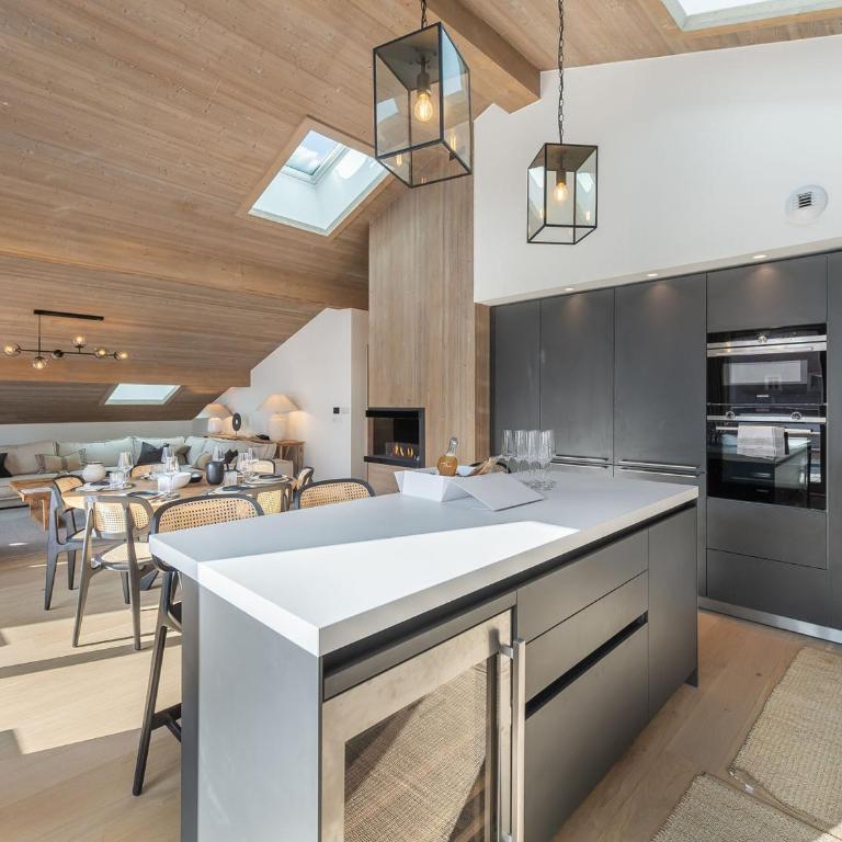 Penthouse lumineux avec piscine à Megève, pour 10 personnes - FR-1-569-68 - Appartement - 13