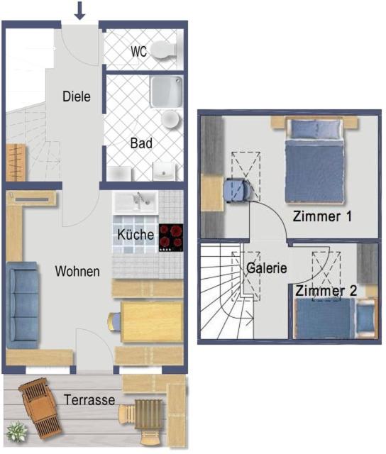 Aparthotel Hummerau - Apartment mit 2 Schlafzimmern und Balkon - 3