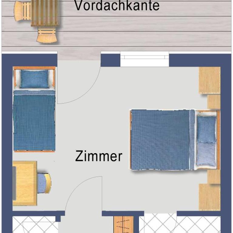 Aparthotel Hummerau - Standard Doppelzimmer mit Terrasse - 3